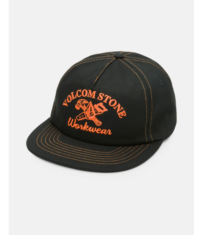 VOLCOM VOLCOM - FUNDAMENTALS WORK SNAPBACK CAP (GLOSS BLACK)