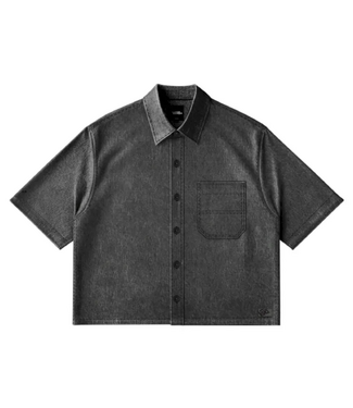 VANS VANS - CYRUS STRAIGHT HEM S/S WOVEN (WASHED BLACK)