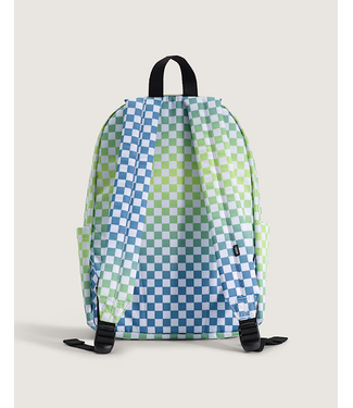 VANS VANS - OLD SKOOL GROM CHECK BACKPACK (TRUE NAVY)