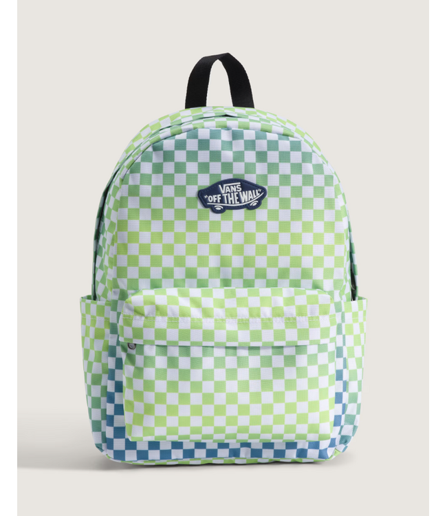 VANS VANS - OLD SKOOL GROM CHECK BACKPACK (TRUE NAVY)