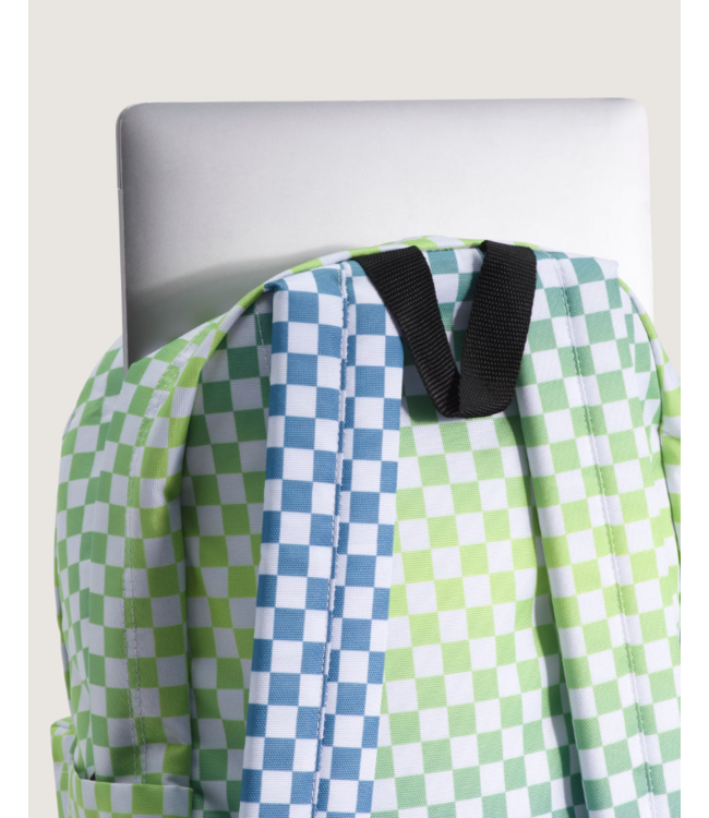 VANS VANS - OLD SKOOL GROM CHECK BACKPACK (TRUE NAVY)