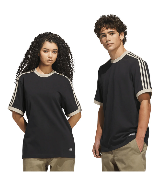ADIDAS ADIDAS - FSBS RINGER TEE (BLACK/ KHAKI)