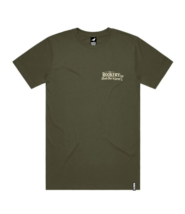 ROOKERY ROOKERY - SKATE LOUNGE TEE (ARMY)