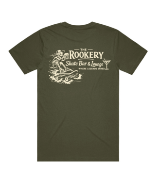 ROOKERY ROOKERY - SKATE LOUNGE TEE (ARMY)