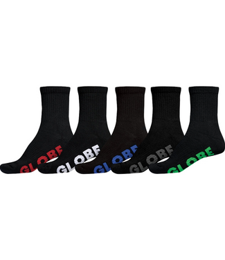 GLOBE GLOBE - STEALTH CREW SOCK 5 PACK