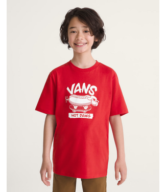 VANS VANS - HOT DAWG KID TEE (RACING RED)