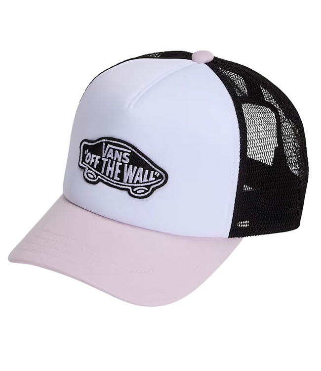 VANS VANS - CLASSIC PATCH CURVED BILL TRUCKER CAP (PALE PETAL)