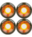 SLIME BALLS SLIME BALLS - FLAME MINI OG SLIME TRANS BLACK 78A 54.5MM