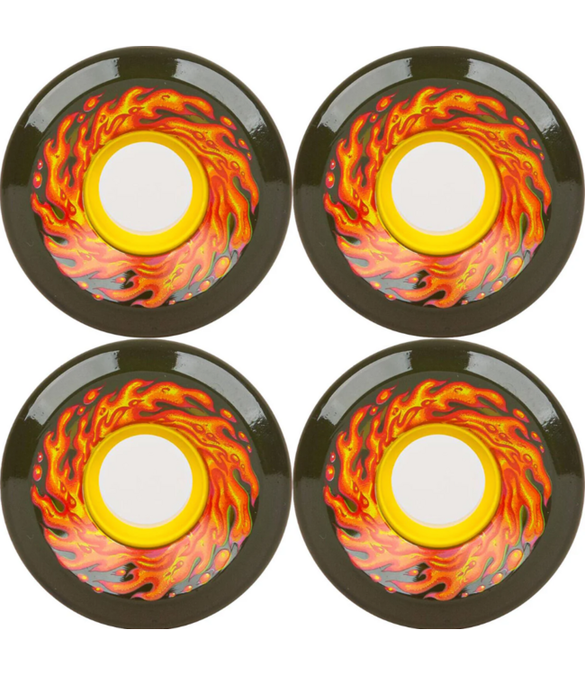 SLIME BALLS SLIME BALLS - FLAME MINI OG SLIME TRANS BLACK 78A 54.5MM