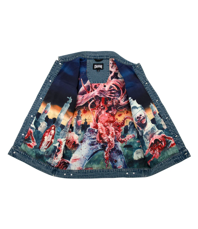 CREATURE CREATURE- CANNIBAL CORPSE DENIM VEST (LIGHT DENIM)