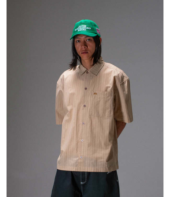 JACKER JACKER - CLASSIC STRIPE SHIRT (BEIGE)