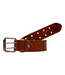 RED DRAGON RDS - DOUBLE PRONG GENUINE LEATHER BELT (DARK BROWN)