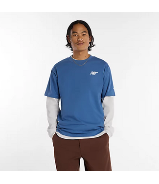 NEW BALANCE NEW BALANCE NUMERIC - SMALL LOGO TEE (BLUE)