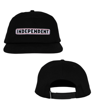 INDEPENDENT INDEPENDENT - BAR LOGO SNAPBACK CAP (BLACK)