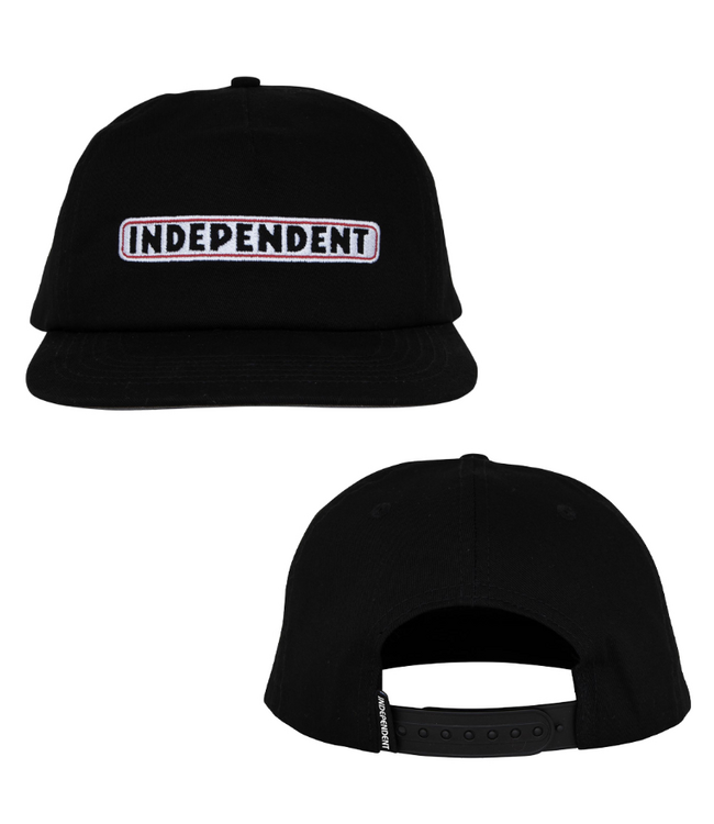 INDEPENDENT INDEPENDENT - BAR LOGO SNAPBACK CAP (BLACK)