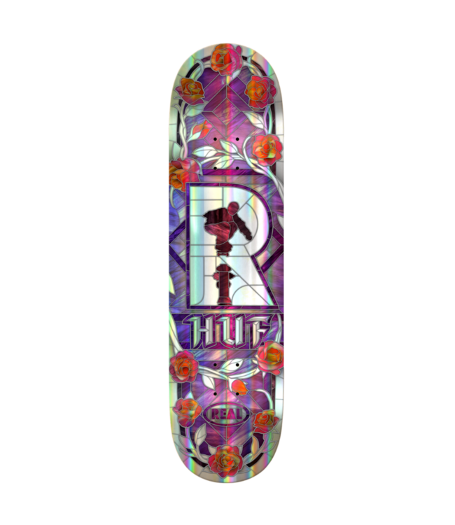 REAL SKATEBOARDS REAL - HUF HOLOGRAPHIC CATHEDRAL 8.25" COMPLETE