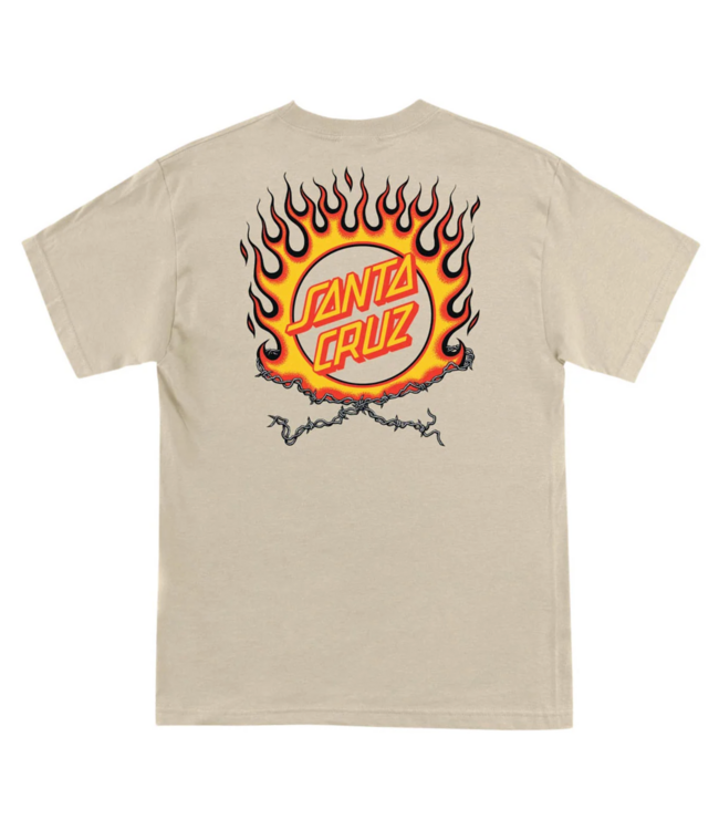SANTA CRUZ SANTA CRUZ - FORGING DOT TEE (SAND)