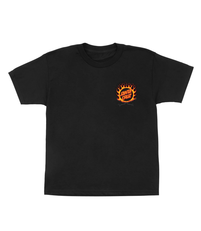 SANTA CRUZ SANTA CRUZ - FORGING DOT KID TEE (BLACK)