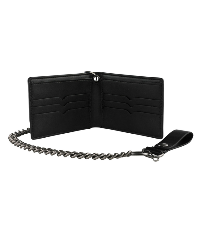 SANTA CRUZ SANTA CRUZ - CHECK WEB STRIP CHAIN WALLET (BLACK)