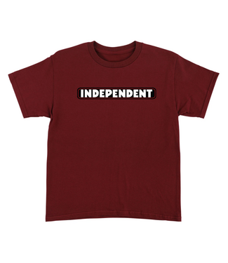 INDEPENDENT INDEPENDENT - BAR LOGO KID TEE (BURGUNDY)