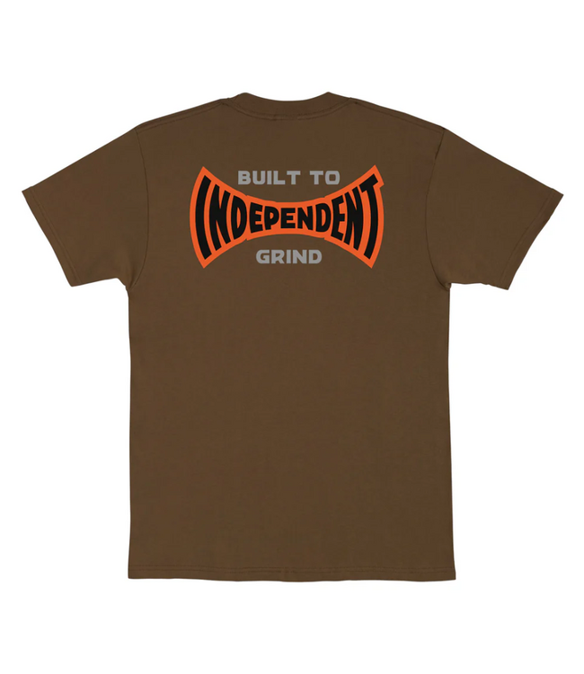 INDEPENDENT INDEPENDENT - BUILT TO GRIND SPAN TEE (DARK CHOCOLATE)
