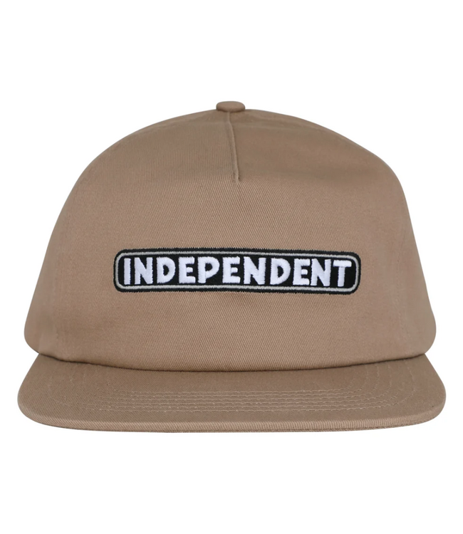 INDEPENDENT INDEPENDENT - BAR LOGO SNAPBACK CAP (KHAKI)