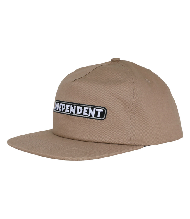 INDEPENDENT INDEPENDENT - BAR LOGO SNAPBACK CAP (KHAKI)