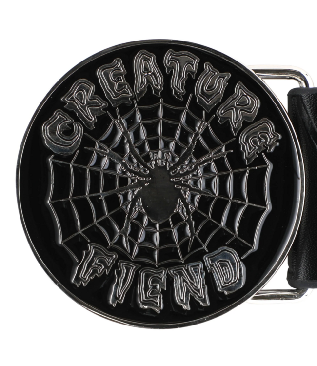 CREATURE CREATURE- WEB BUCKLE BELT (BLACK)