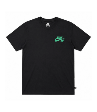 NIKE SB NIKE SB - LBR LOGO TEE (BLACK/ COURT GREEN)