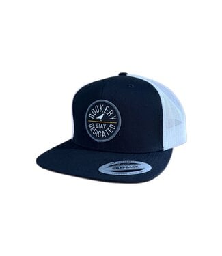 ROOKERY ROOKERY - CIRCLE 2 SNAPBACK TRUCKER CAP (NOIR/BLANC)