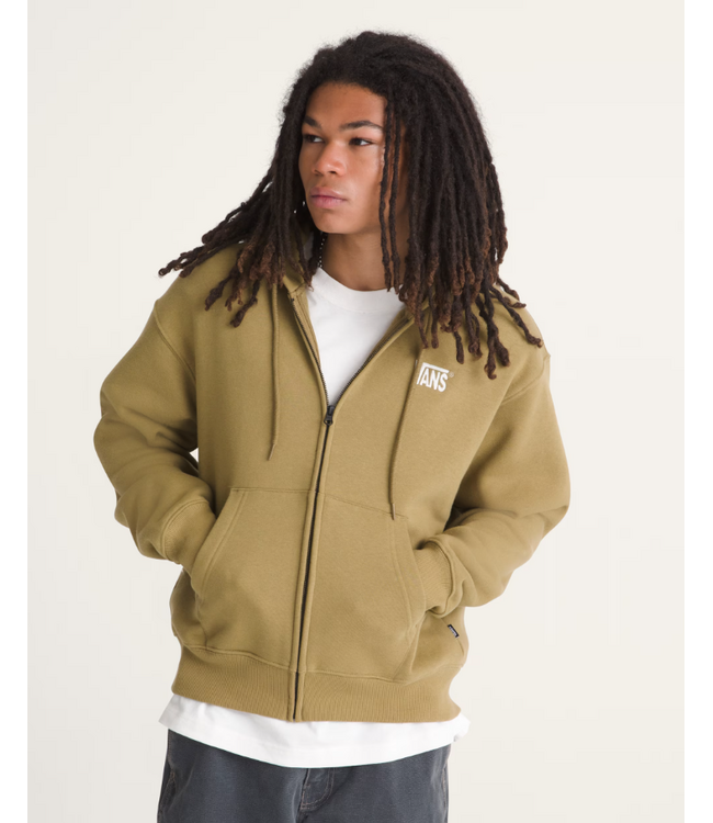 VANS VANS - STRETCH LOGO FULL ZIP HOODIE (OLIVE BROWN)