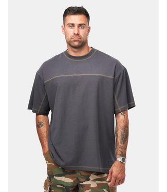 VANS VANS - CONTRAST STITCH LOOSE FIT TEE (CHARCOAL)