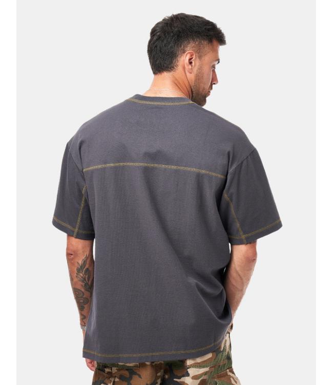 VANS VANS - CONTRAST STITCH LOOSE FIT TEE (CHARCOAL)