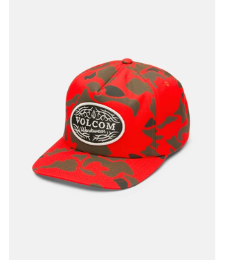 VOLCOM VOLCOM - ON THE HUNT WORKWEAR SNAPBACK (TANGERINE)