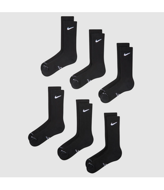 NIKE SB NIKE SB - CHAUSSETTES CREW ÉLÉVÉES QUOTIDIENNES, LOT DE 6 (NOIR)