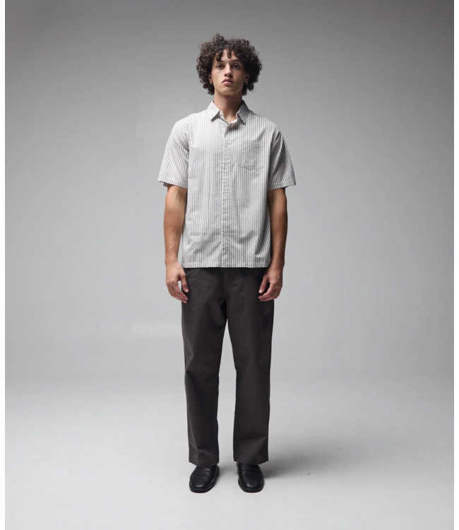 FORMER FORMER - REYNOLDS STRIPE S/S SHIRT (BEIGE)