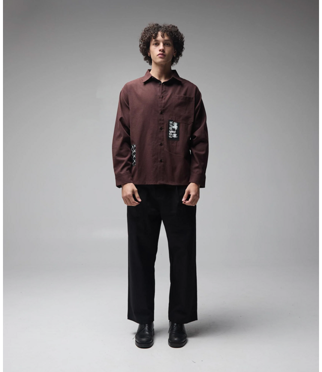 FORMER FORMER - VIVIAN ENGINEERED L/S SHIRT (BARK)