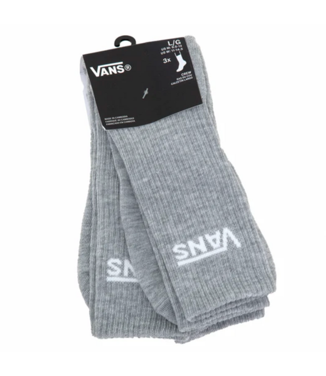 VANS VANS - CLASSIC CREW SOCK 3 PACK (HEATHER GREY)