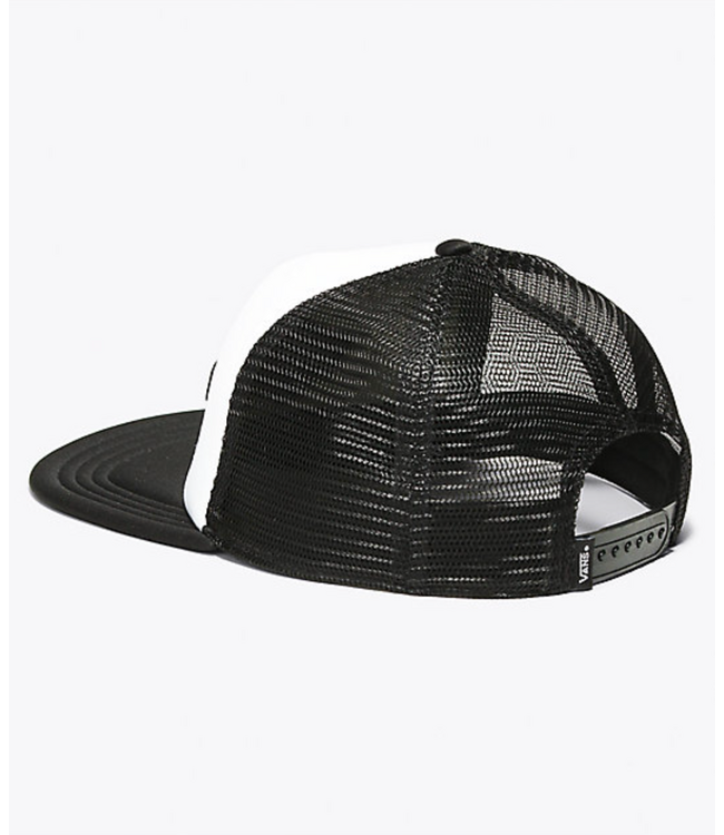 VANS VANS - CLASSIC PATCH CURVED BILL KID TRUCKER CAP (BLACK/ WHITE)