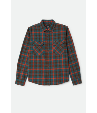 BRIXTON BRIXTON - BOWERY FLANNEL (WALNUT BROWN/ ULTRA MARINE)