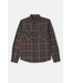 BRIXTON BRIXTON - BOWERY FLANNEL (WALNUT BROWN/ ULTRA MARINE)