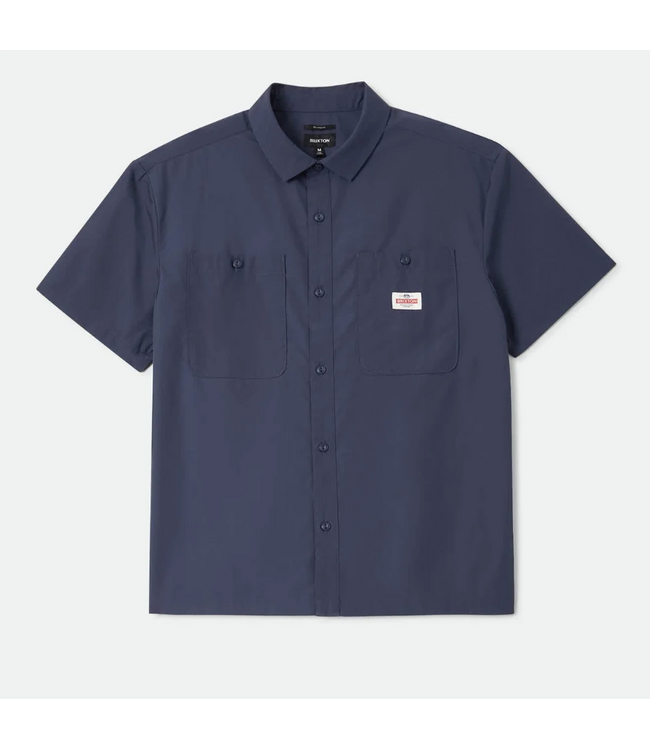 BRIXTON BRIXTON - TRADEMARK S/S WOVEN (WASHED NAVY)