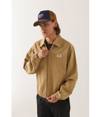 BRIXTON BRIXTON - TRADEMARK LW GARAGE ZIP JACKET (BRITISH KHAKI)