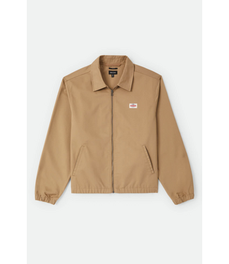 BRIXTON BRIXTON - VESTE ZIPPÉE LW GARAGE TRADEMARK (KAKI BRITANNIQUE)