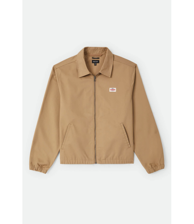 BRIXTON BRIXTON - TRADEMARK LW GARAGE ZIP JACKET (BRITISH KHAKI)