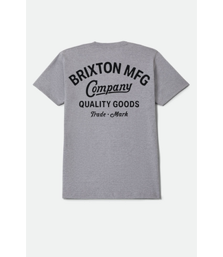 BRIXTON BRIXTON - T-SHIRT STRATON (GRIS CHINÉ)