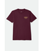 BRIXTON BRIXTON - EWING TEE (BURGUNDY)