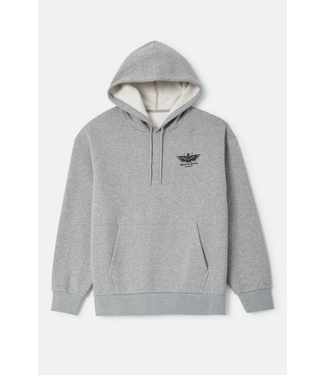 BRIXTON BRIXTON - SWEAT À CAPUCHE EWING (GRIS CHINÉ)