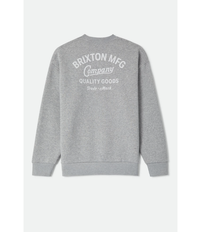 BRIXTON BRIXTON - STRATON CREWNECK (HEATHER GREY)