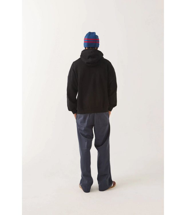 BRIXTON BRIXTON - DUGOUT ZIP HOODIE (BLACK/ GREY)